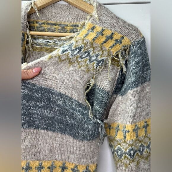 PERVERZE wool cardigan squeeze creatives size S/M very cool jacket sweater - Picture 9 of 15